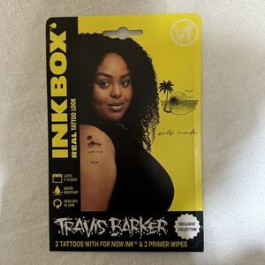 Inkbox Temporary Tattoos, Travis Barker, Beach‎ Scene "self made"